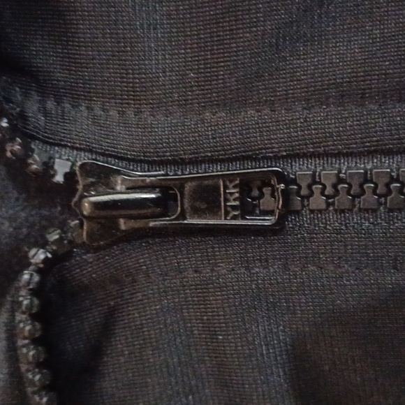 Mervyn's Cheetah brand blk/teal/wht color block 90's vtg full zip track jacket - Picture 8 of 8